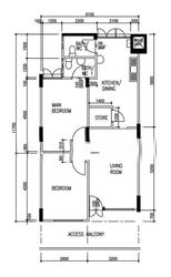 Blk 110 Chong Pang Garden (Yishun), HDB 3 Rooms #610668191